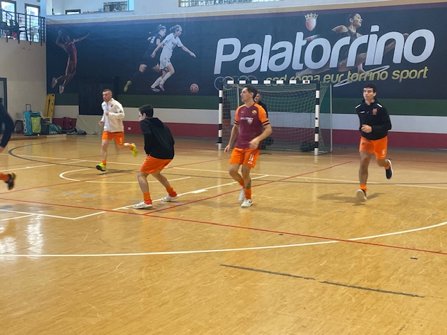 l’Hc Roma nel pregara